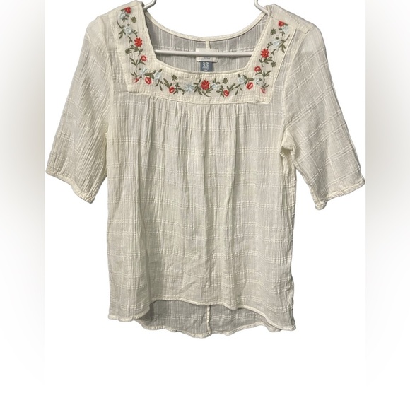 Old Navy Shirts & Tops | Girl size XL (14) Boho Blouses. | Color: white - Picture 1 of 5